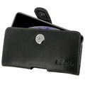 PDair iPhone XS Max Horizontal Holster Leather Case - Black