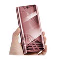 iPhone X / iPhone XS Luxury Series Mirror View Flip Case - Rose Gold