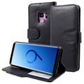 Samsung Galaxy S9 Premium Wallet Case with Stand Feature - Black