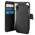 Puro 2-in-1 iPhone XR Magnetic Wallet Case - Black
