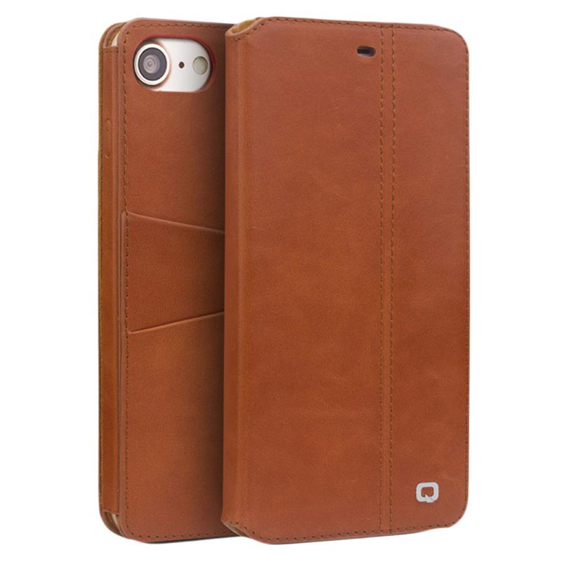 iPhone 7/8/SE (2020) Qialino Classic Flip Leather Case