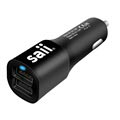 Saii Dual USB Car Charger - 3.4A - Black
