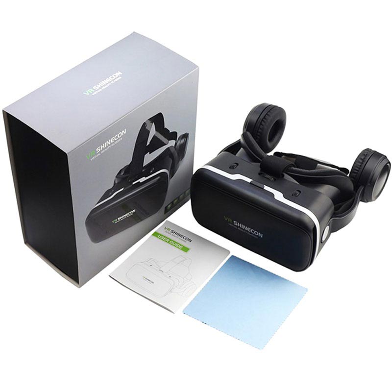 Shinecon 6 Generation G04E 3D VR Virtual Reality Glasses with Earphones