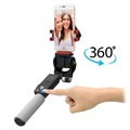 Smart 360-Degree Rotation Wireless Selfie Stick - Black