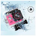 Sports SJ60 Waterproof 4K WiFi Action Camera - Hot Pink