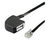 Telephone Adapter RJ11 / TAE F - Black