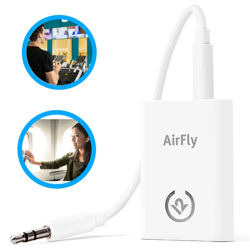 Twelve South AirFly Wireless Transmitter for Apple AirPods / AirPods 2 - White