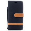 iPhone X / iPhone XS Two-Tone Jeans Wallet Case