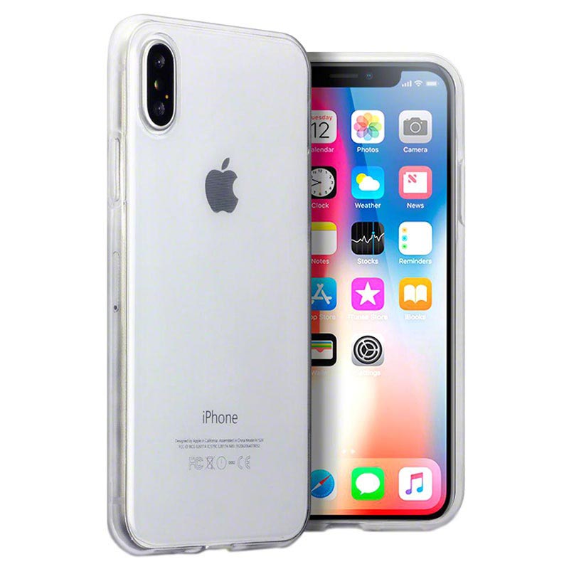 Voorzieningen Wanneer monteren iPhone X / iPhone XS Ultra-Thin Silicone Case - Transparent