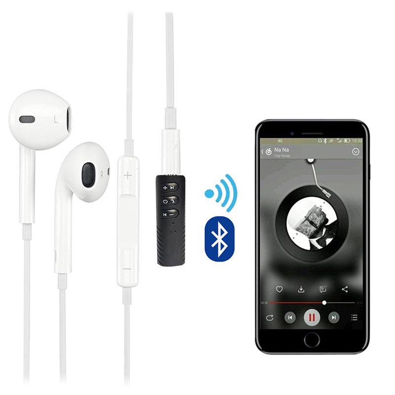 Universal 3.5mm Bluetooth Audio Receiver with Microphone