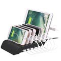 Universal 6-Port USB Fast Charging Station - Black