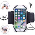 Universal Magnetic Sports Armband for Smartphones - 4"-5.8" - Black