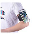 Universal Magnetic Sports Armband for Smartphones - 4"-5.8" - Black