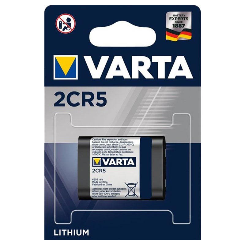 6V Batterie Varta Professional Photo Lithium 2CR5 6203-1600mAh Blister 