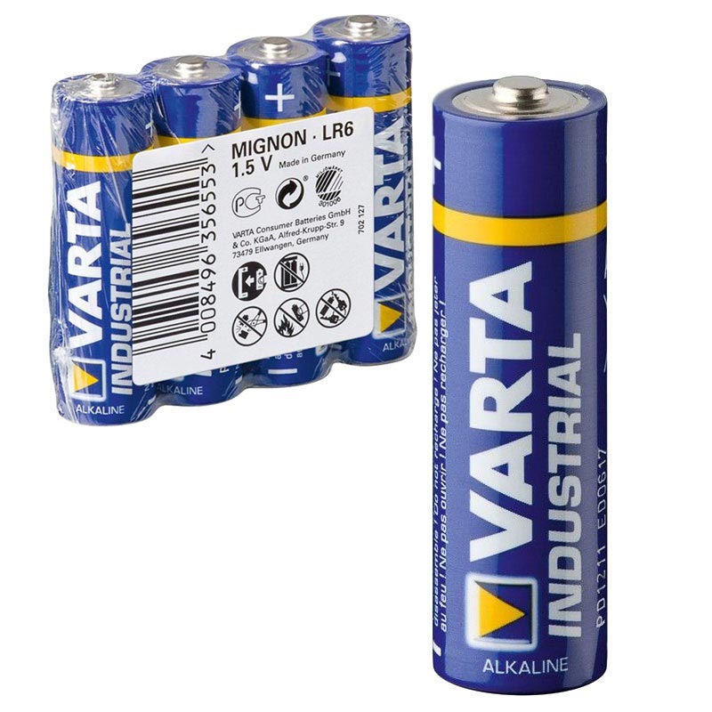 12 VARTA ENERGY Batterien AA Mignon 4106 Alkaline 1,5V LR6 4er Blister MHD 12/22 