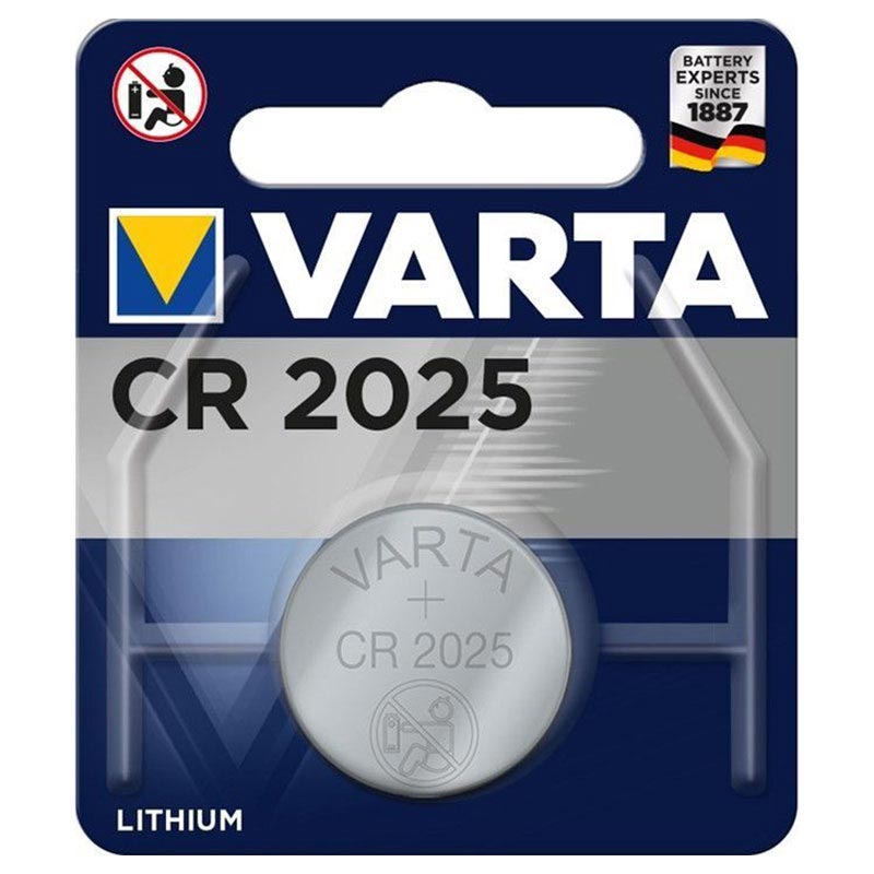 2 x Varta CR 2025 3V Batterie Lithium Knopfzelle 6025 DL2025 im Blister 157mAh 