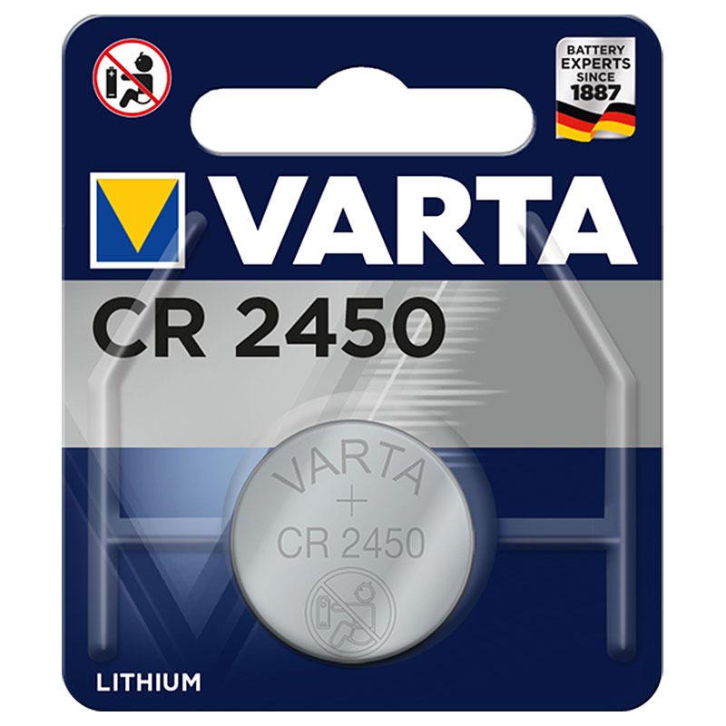 5 x Varta CR 2450 3V Batterie Lithium Knopfzelle 6450 DL2450 lose bulk 570mAh 
