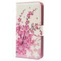 Samsung Galaxy S5 mini Wallet Leather Case - Pink Flowers