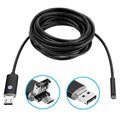 Android, PC Waterproof 8mm USB Endoscope Camera AN99 - 5m - Black