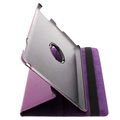 Rotary Leather Case - iPad 2, iPad 3, iPad 4 - Purple