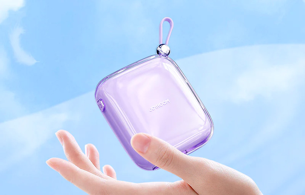 Joyroom Jelly JR-L005 Lightning Power Bank 10000mAh - USB-C, USB-A Ports - Blue