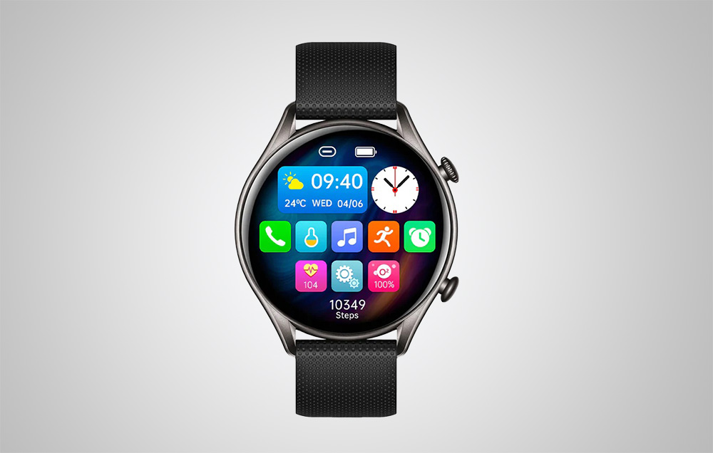 Colmi i20 IP67 Waterproof Smartwatch w. Heart Rate - Black