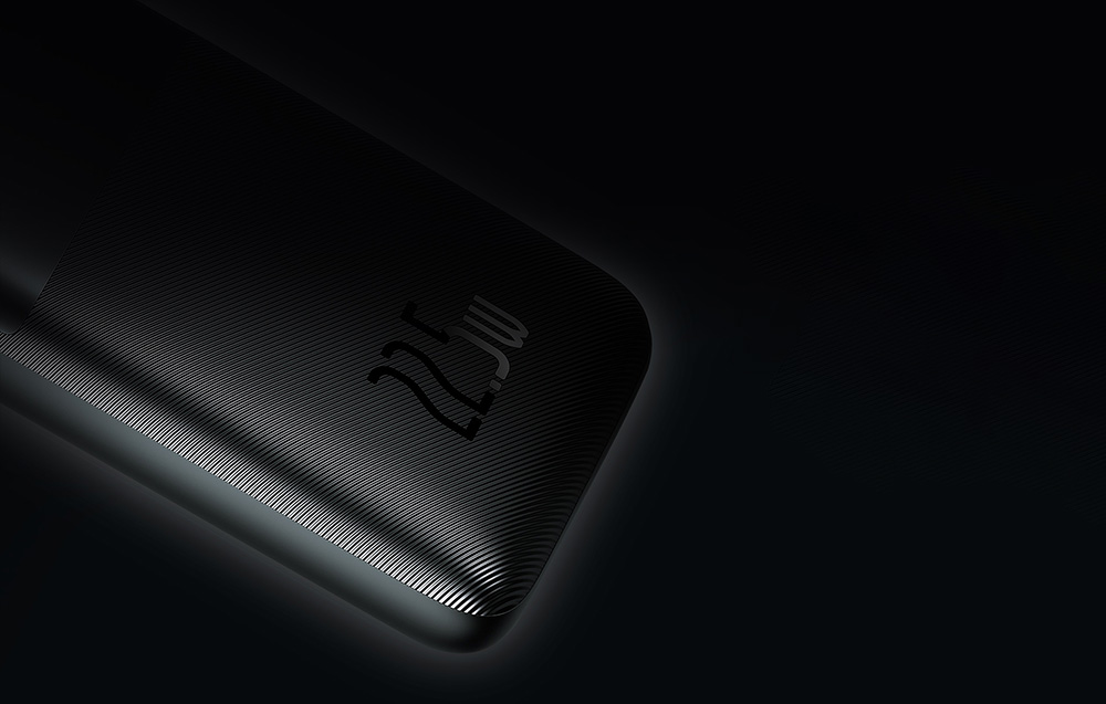 Baseus Bipow Pro Digital Display Fast Charge Power Bank 10000mAh/22.5W - 2xUSB, USB-C - Black