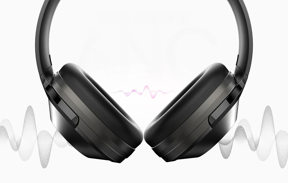 HiFuture FutureTour Pro Wireless Headphones - ANC, Bluetooth 5.2 - Black