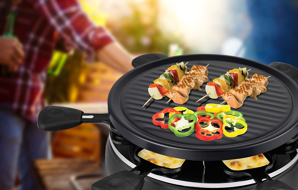 Techwood TRA608 Electric Raclette grill for 6 people
